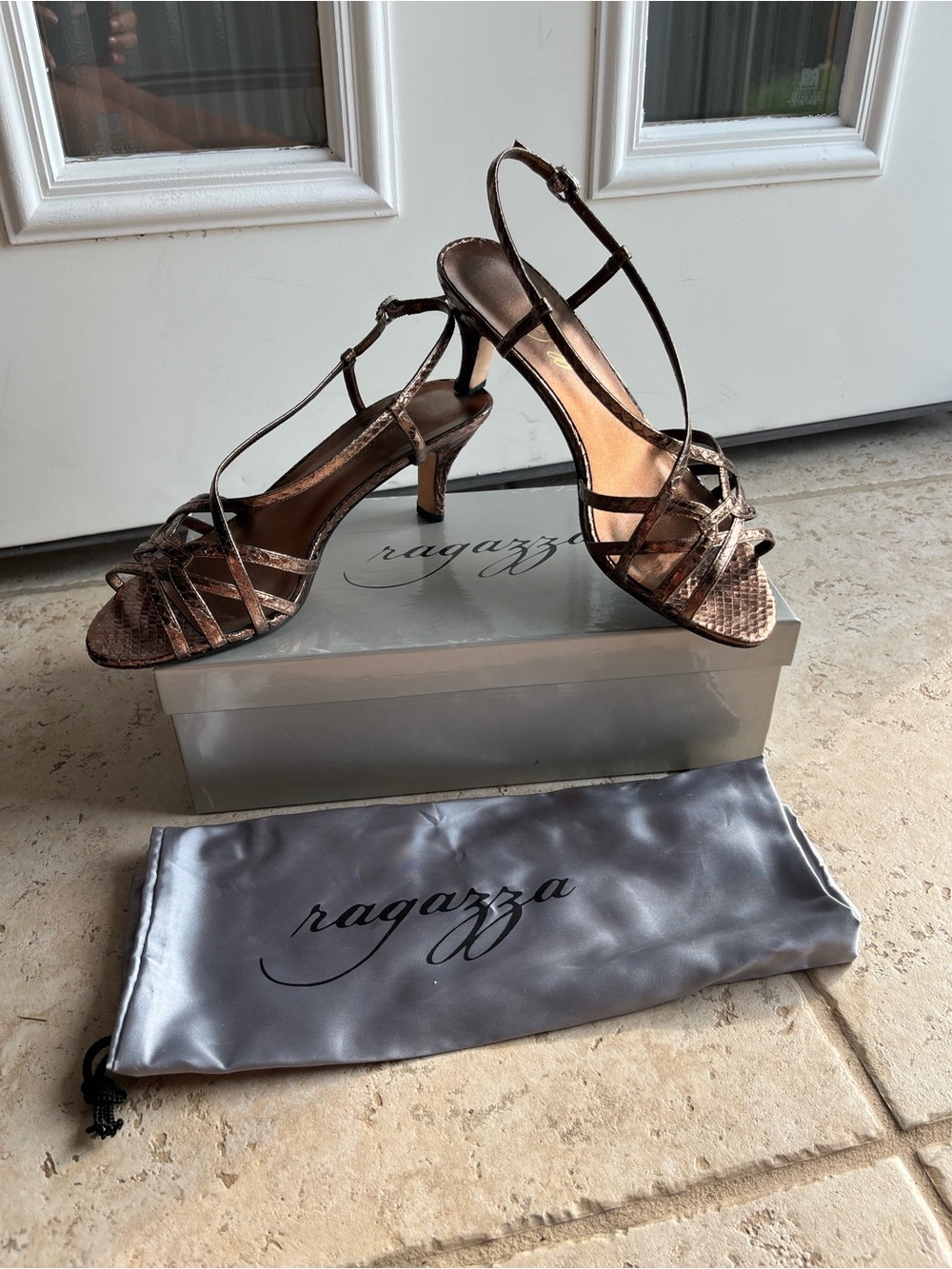 Ragazza Bronze Sling Back Sandal